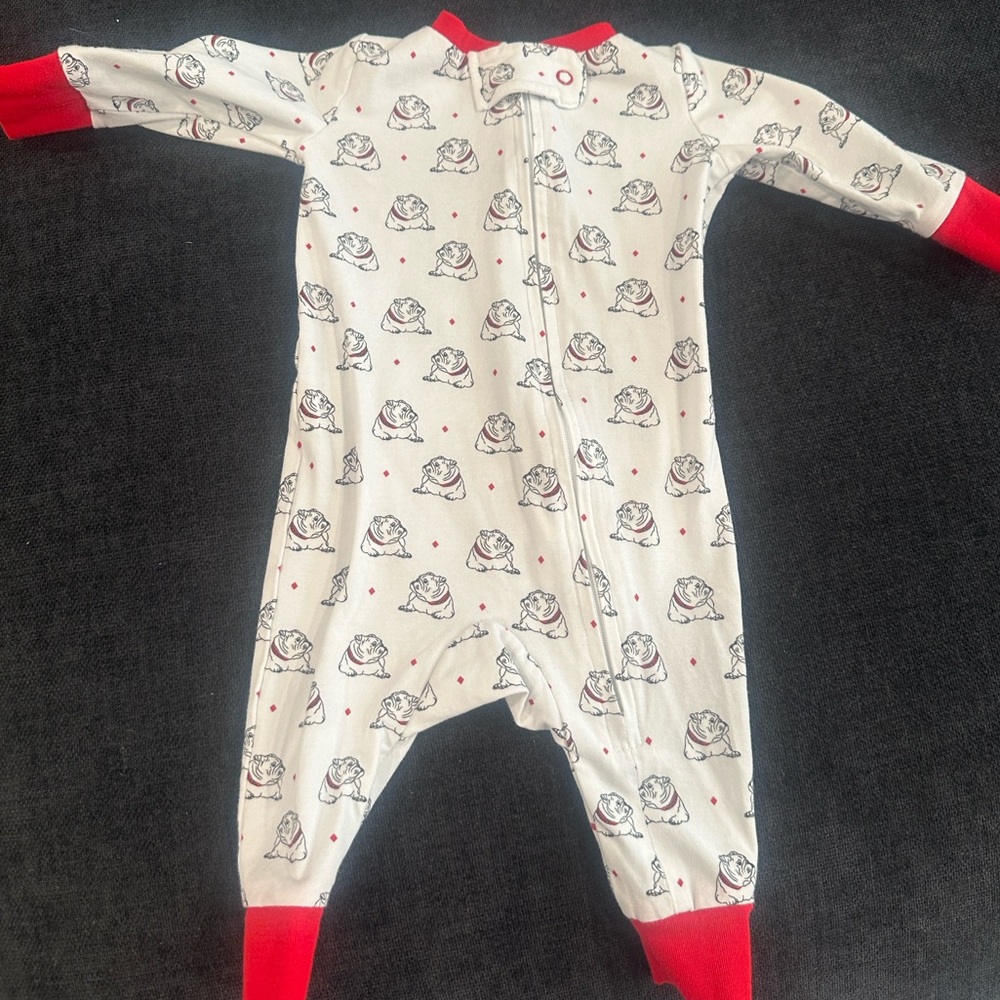 University of Georgia Bulldogs Fitted Baby Sleeper Size 3 months
